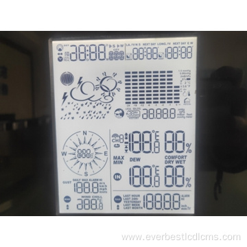 Semi-Transparent Complication Clock Display